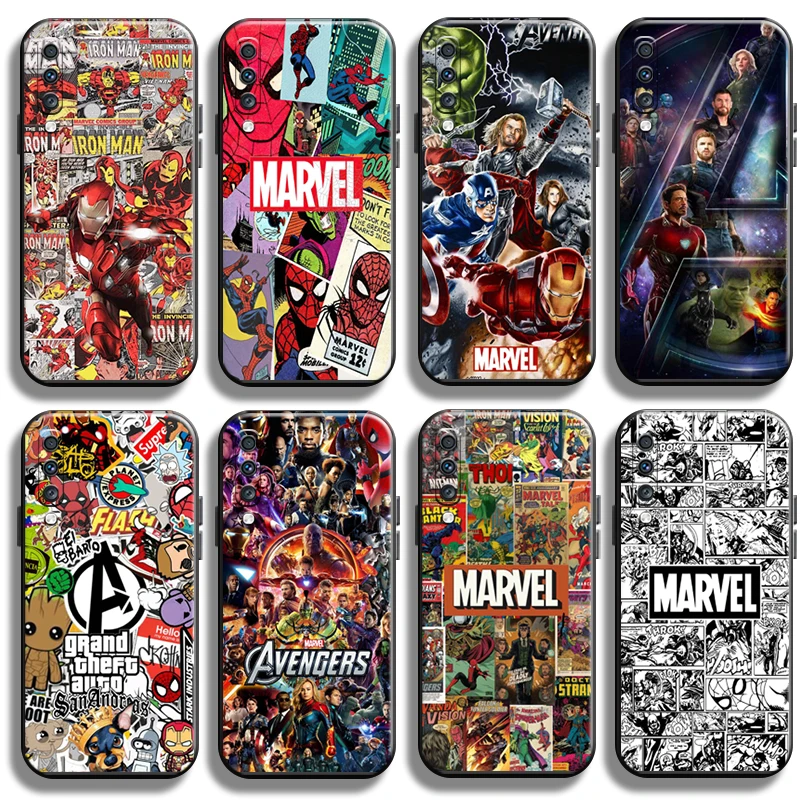 

Marvel Logo Spiderman Comics For Samsung Galaxy A70 Phone Case Cover Coque Black TPU Back Soft Liquid Silicon Cases Funda