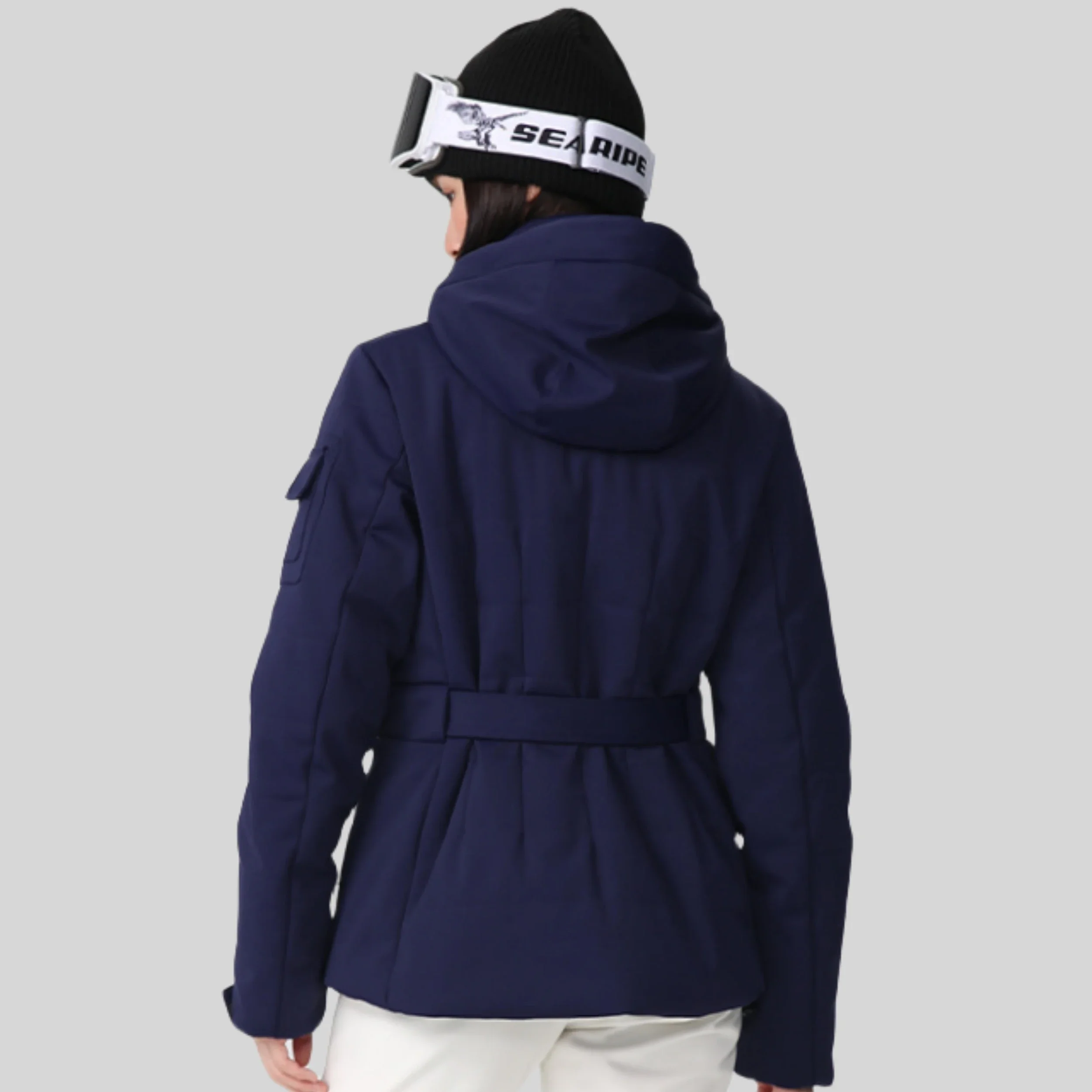 Женская тонкая лыжная куртка толстые теплые топы для сноуборда хлопковая