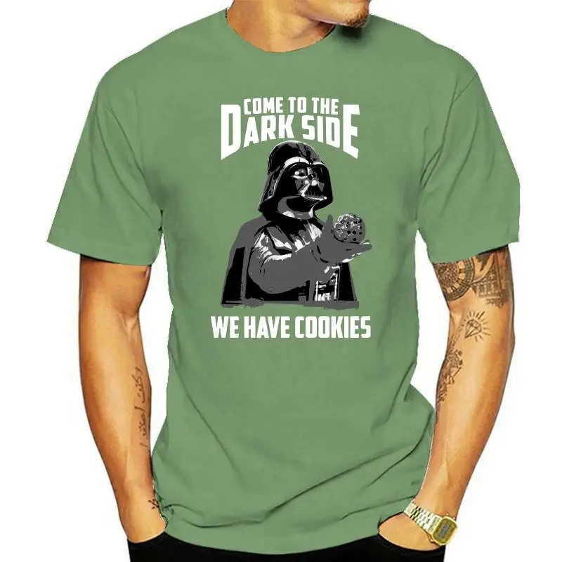 

Harajuku Streetwear Shirt Mendarth Vader Come To The Dark Side We Have Cookies Black T Shirt