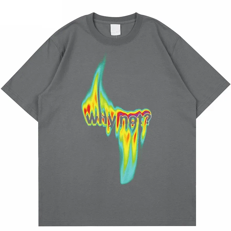 Футболка Мужская/женская оверсайз в стиле хип-хоп с надписью топ коротким