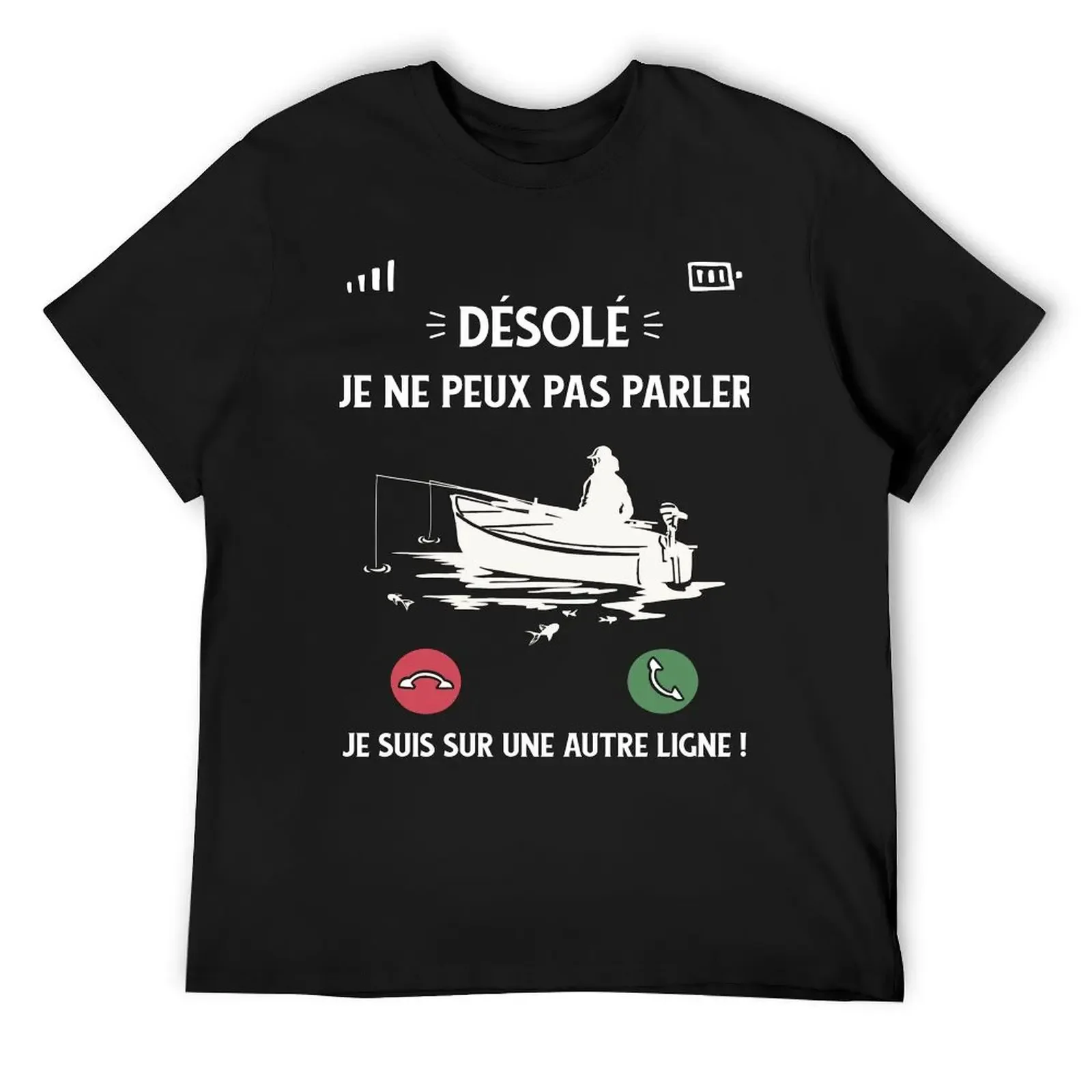 Désolé je Suis sur Une Autre Ligne Pêche Pour Pêcheurs Papa Футболка винтажная эстетичная одежда новое