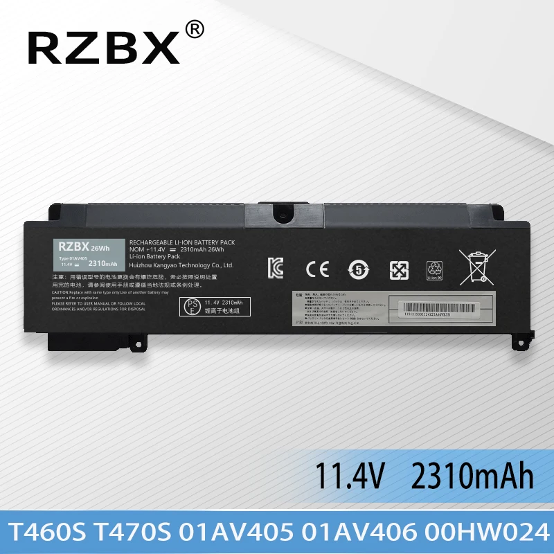 

RZBX Laptop Battery For Lenovo ThinkPad T460s T470s 01AV405 01AV406 01AV407 01AV408 00HW022 00HW023 00HW024 00HW025/038 L16M3P73