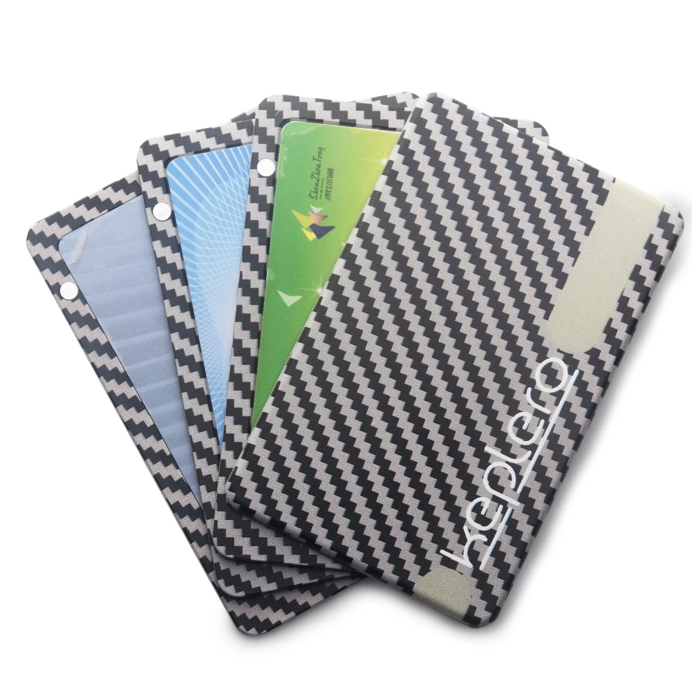 

Magnetic Credit Antishock Sealed Money Card Holder Stripes Pattern Fireproof Storage Business Protective Wallet Case Cover