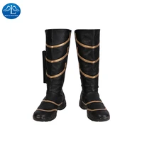 manluyunxiao endgame cosplay boots superhero hawkeye cosplay boots high tube faux leather shoes black custome made