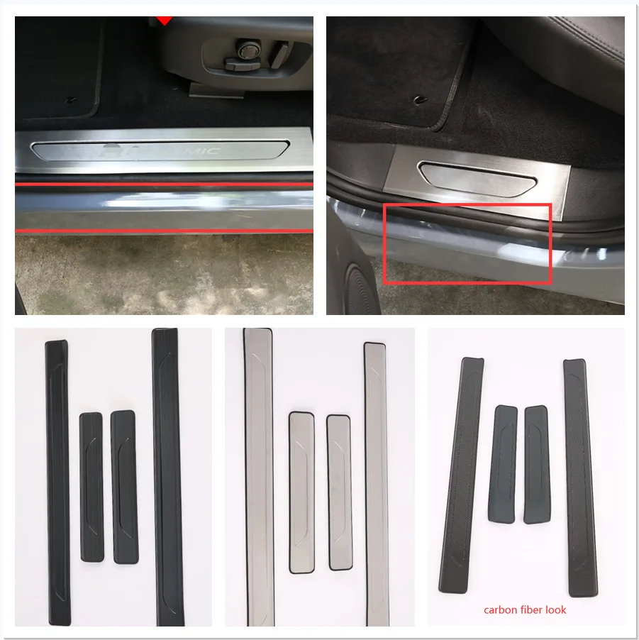 

For Land Rover Range Rover Evoque L551 2020 - 2022 Accessories Outer Door Sill Inside Scuff Plate Cover Trim