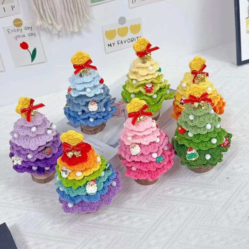 Вязаный крючком декор для рождественской елки ручной работы мини-вязаные