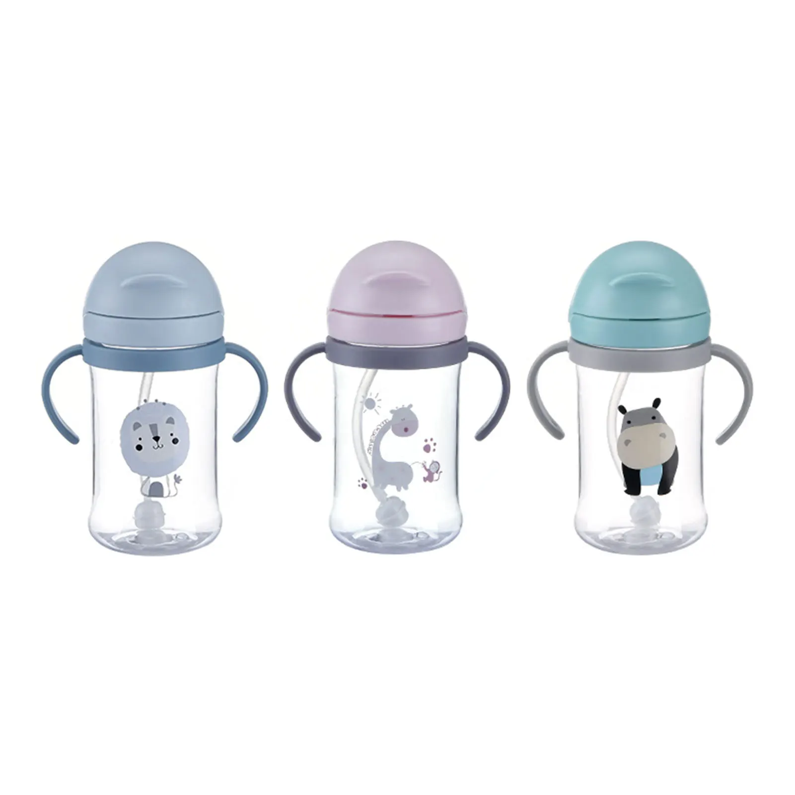 

Чашки с крышками и соломинкой, герметичная детская соломенная силиконовая чашка с носиком для детей 6-12 месяцев, 1 год, младенцев, девочек