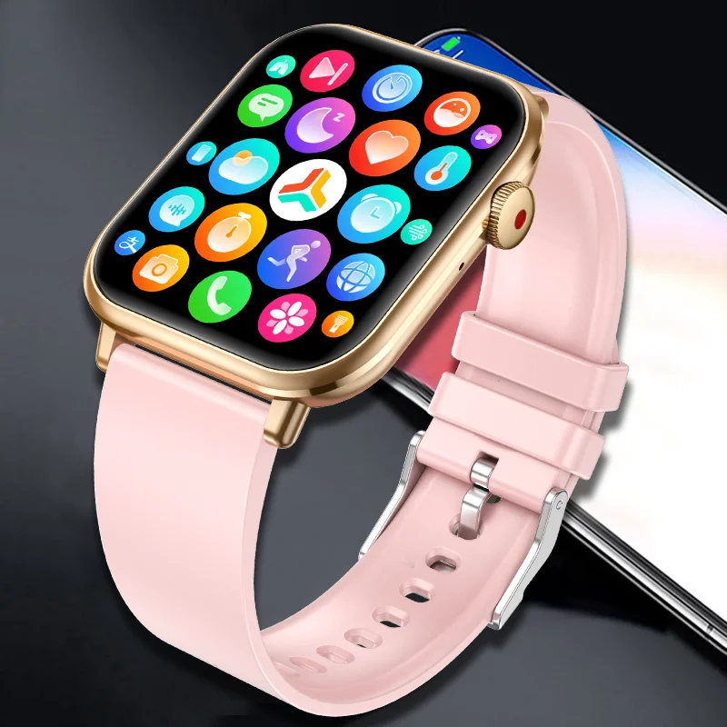 

2023 Women's sports health smartwatch blood pressure blood oxygen heart rate calorie consumption support Huawei and Android