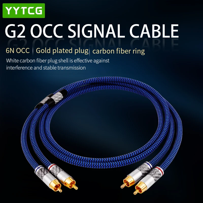 

YYTCG Audio Cable 2RCA to 2 RCA Male to Male With Gold-plated 6N OCC 1M 1.5M 2M 3M For Home Theater Amplifier DVD TV
