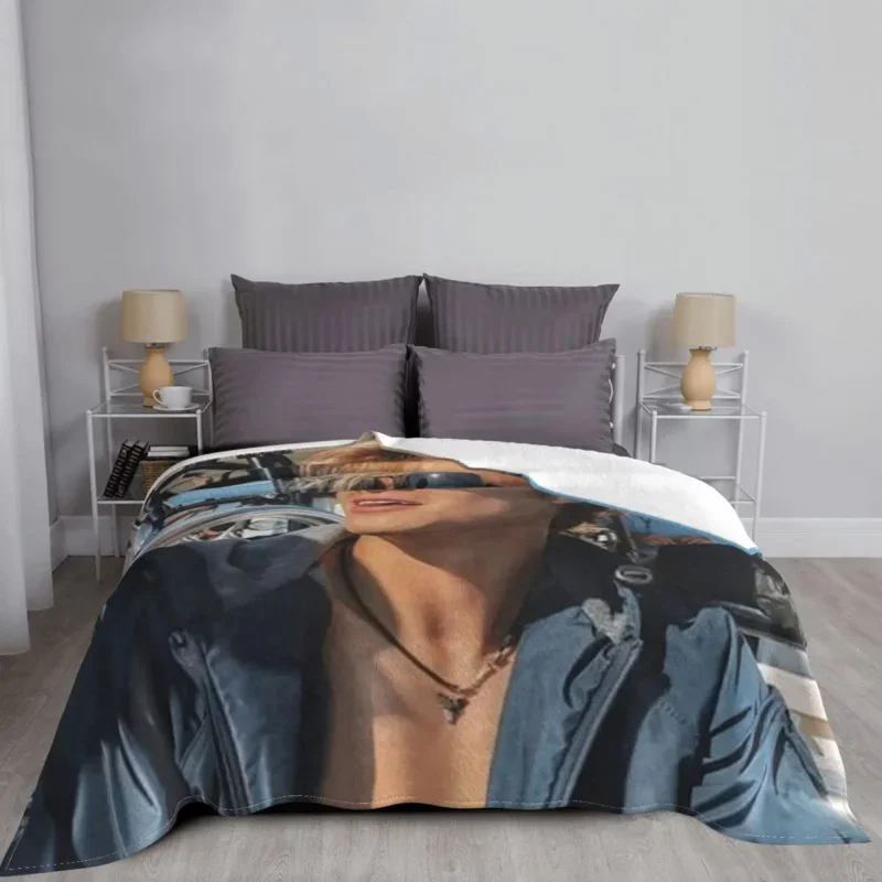 

Rudy Pankow Fleece Decoration Star Actor Breathable Lightweight Throw Blanket For Sofa Bedroom Bedding Throws
