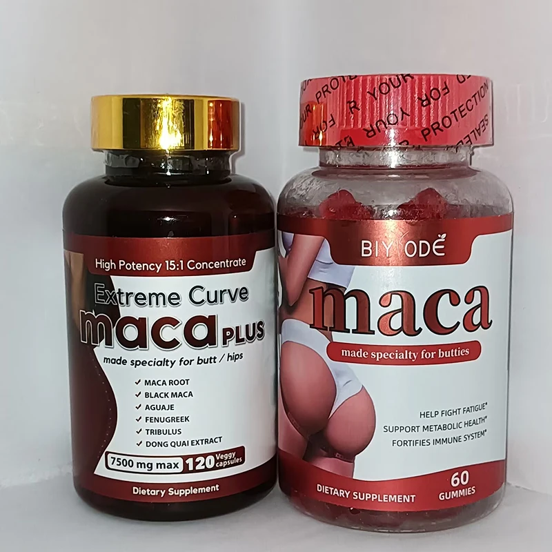 

2 bottles maca capsule soft candy balance female hormones help shape enhance immunity relieve stress help sleep health food