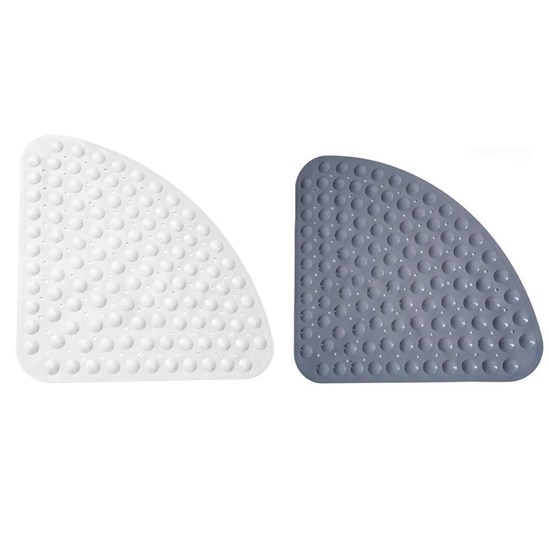 

Угловой коврик для душа, резиновый нескользящий Коврик для ванны с квадрантом, антибактериальное всасывание, для душевой ванны, нескользящ...