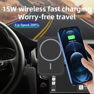 Car Phone Holder 15W Magnetic Wireless Car for iPhone 12 pro Max Wireless Chargers for iPhones Car Holder Fast Charge for Phone