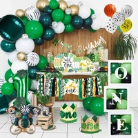 new wild one birthday party balloons jungle safari party forest decoration kids first 1st birthday safari jungle party supplies