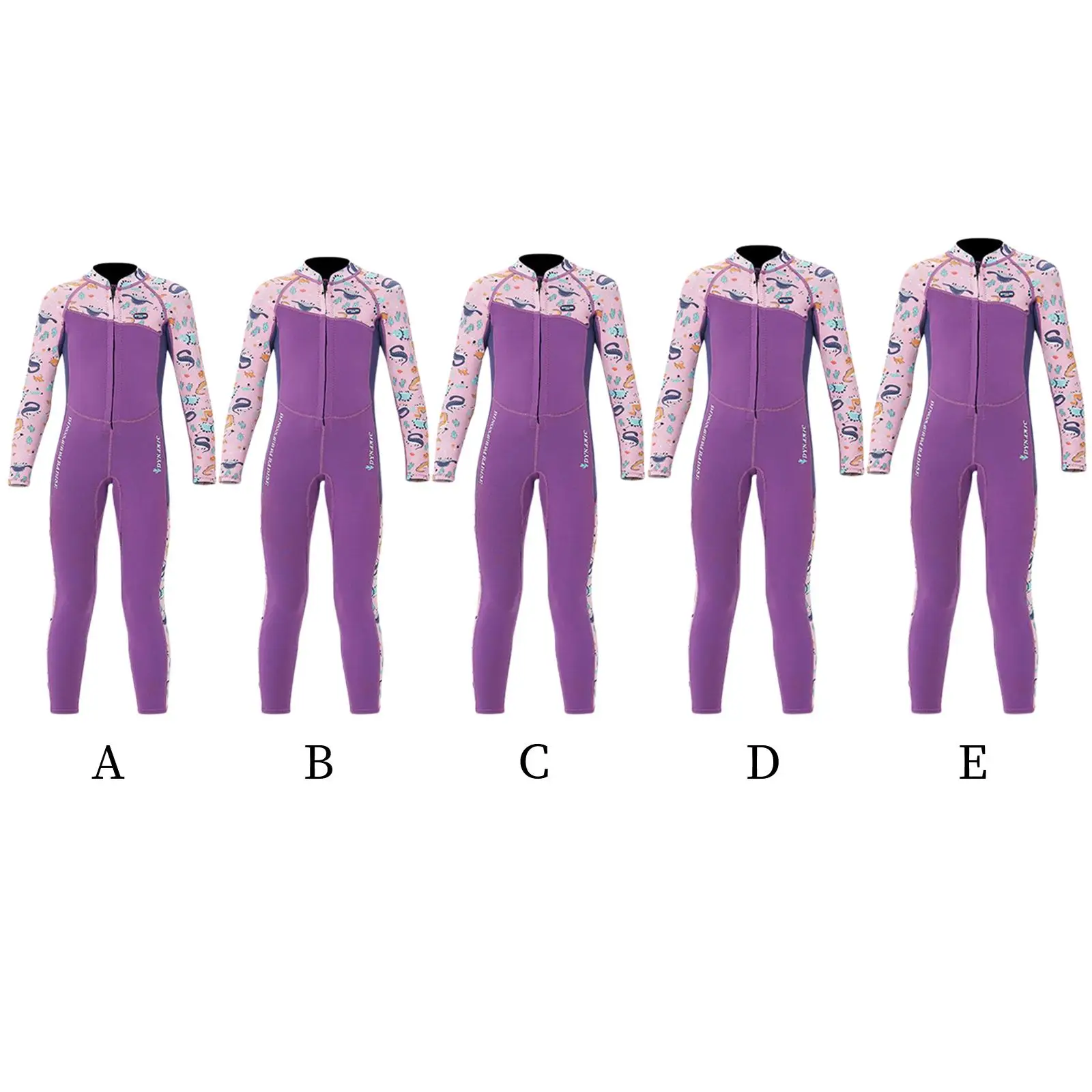

Children Girls Wetsuit Diving Suit Neoprene Nylon with Zipped for Surfing