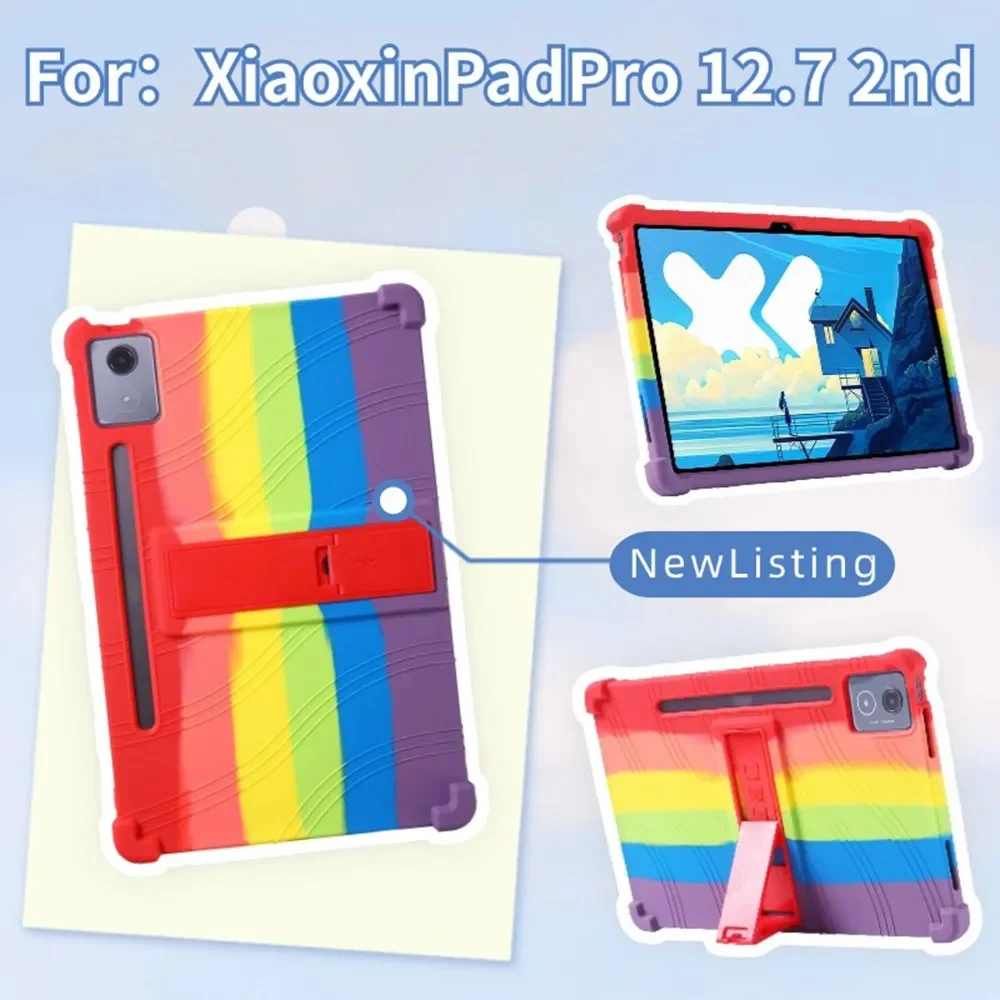 Для Lenovo Xiaoxin Pad Pro 12 7 чехол 2-го поколения 2025 TB375FC дюймов TB373FU силиконовый детский