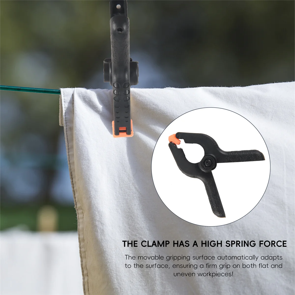 24х пружинные зажимы пластиковые клеевые для универсального использования в доме