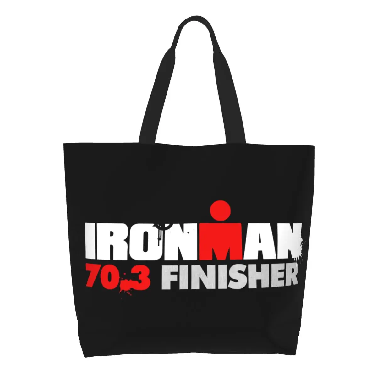 

Сумка-тоут для триатлона с забавным принтом, портативная Холщовая Сумка на плечо, для плавания и велоспорта