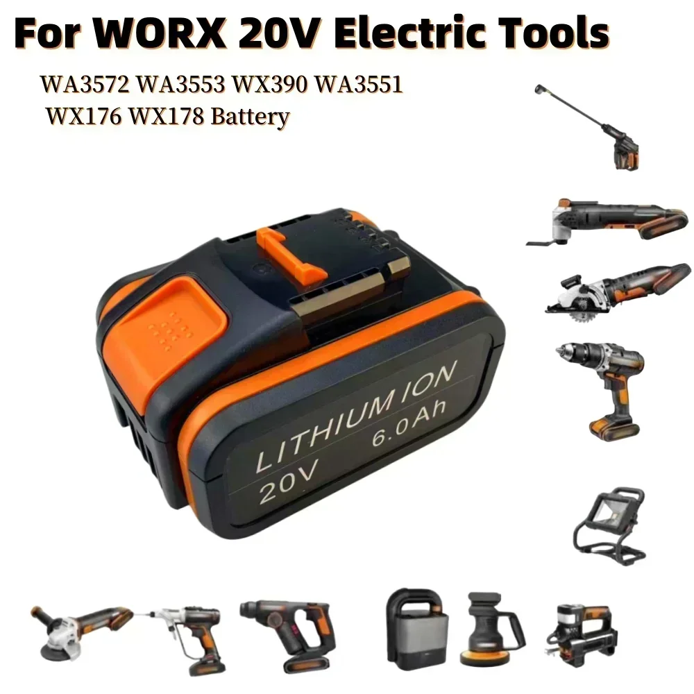Беспроводной электроинструмент Worx WA3553 20 В 6 0 Ач