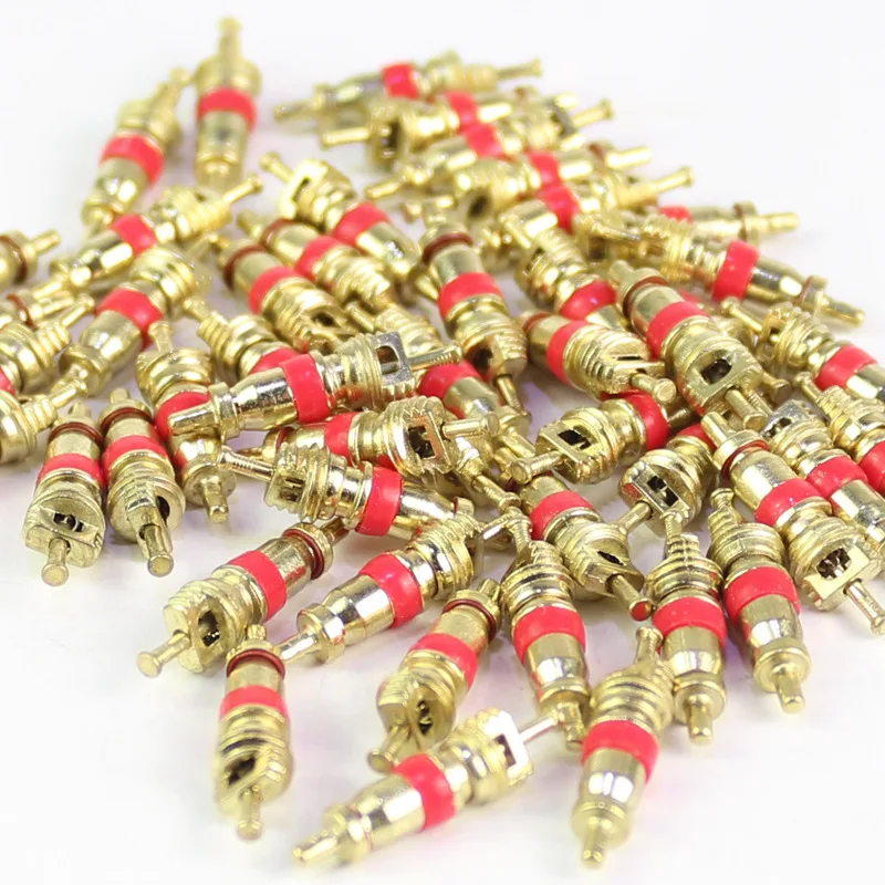 

100Pcs Tyre Zinc Alloy Valve Stem Core Part Valve core wrench Car Truck Zinc alloy Tire Tyre Valve Stem Core Part Replacement