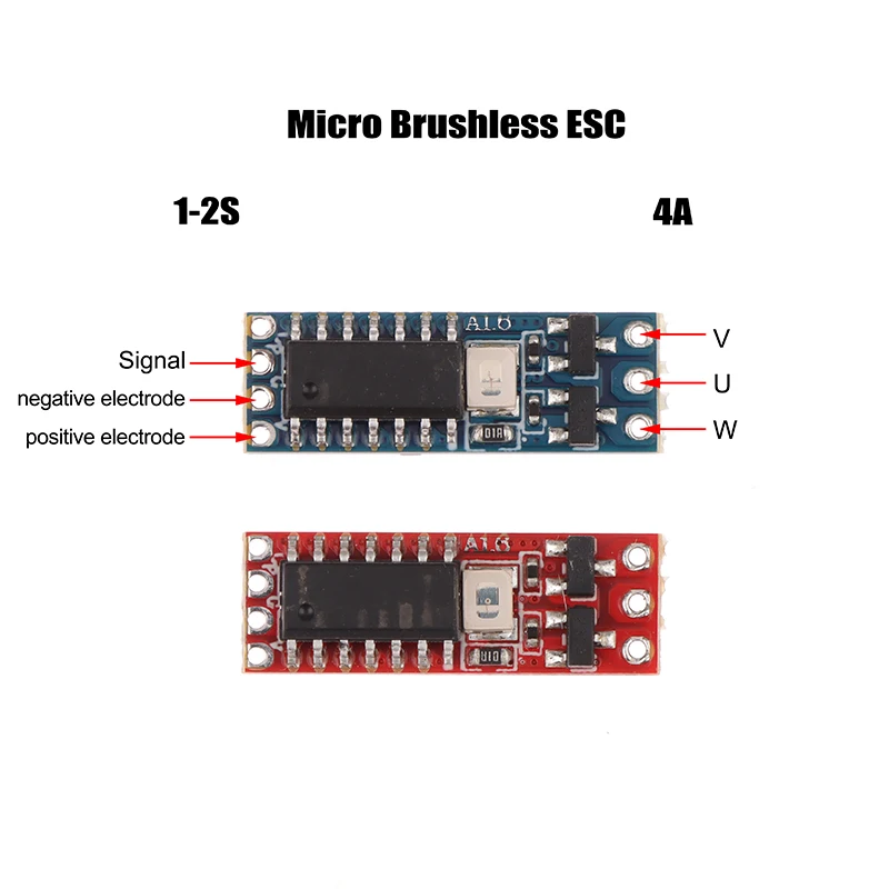 1S-2S DC 3.7V-8.4V 4A Micro Brushless Motor Driver Board Electric Regulator Drive For 1104 1106 1306 1407 1503 |