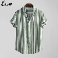 summer mens hawaiian shirt patchwork print shirts short sleeve button shirts beach wear mens top casual men clothing camisas