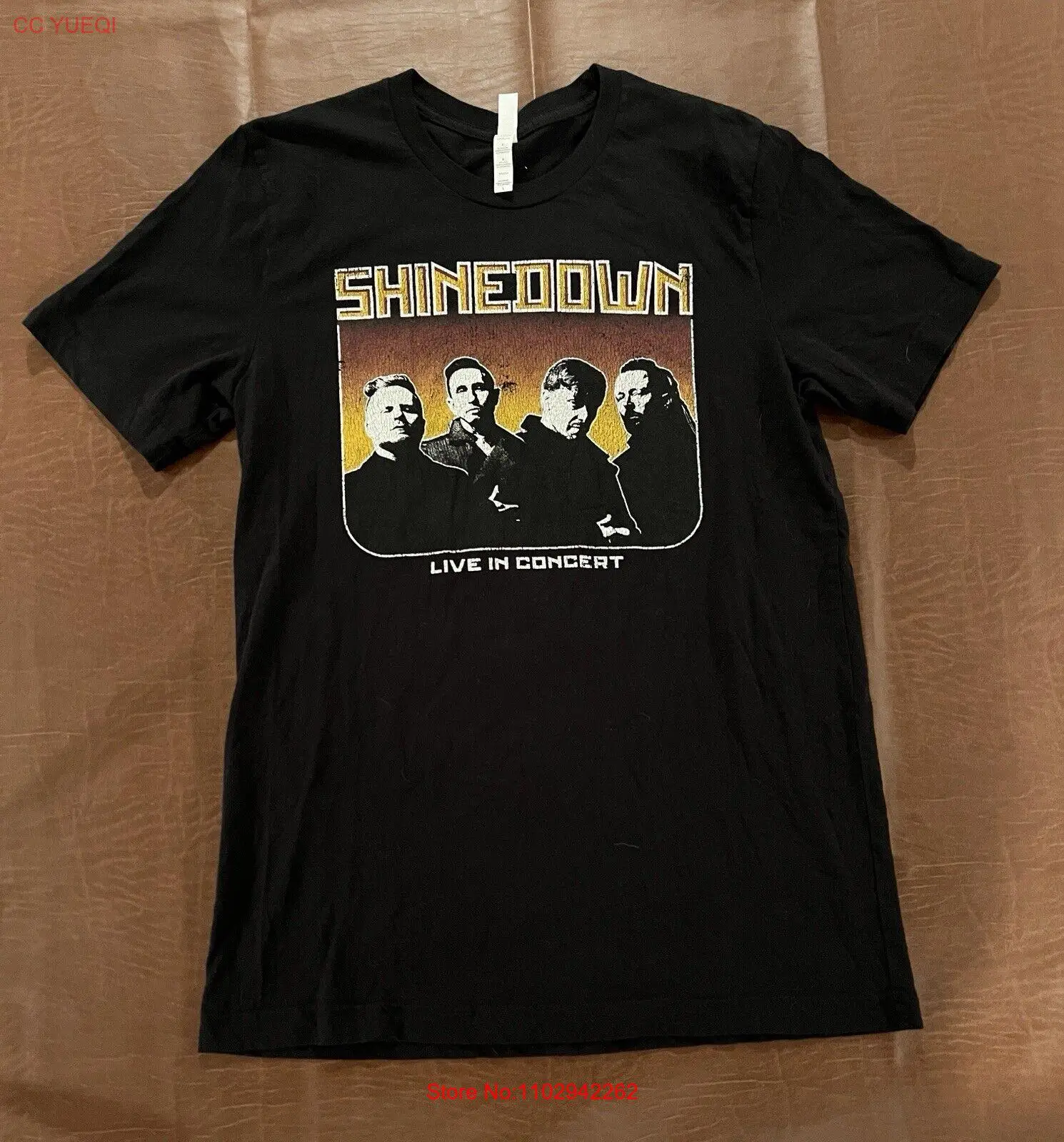 Рубашка на ремешке Shinedown 2019 внимание размер среднего размера