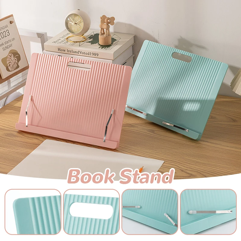 Регулируемая портативная подставка для чтения книг полка рецептов складной