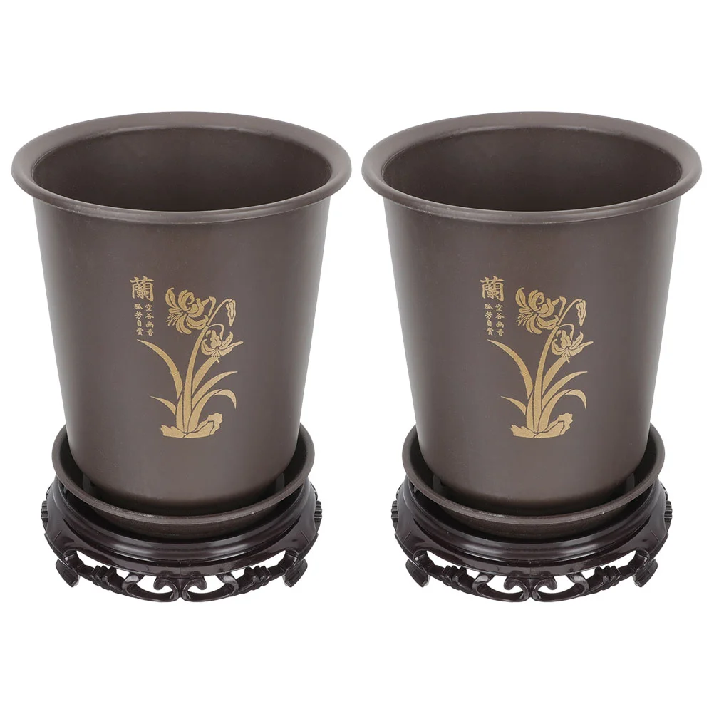 

Orchid Pots Pot Flower Planterplanters Indoor Bonsai Plantingcactusholes Modern Nurseryfor Holder Containers Vase Bucket