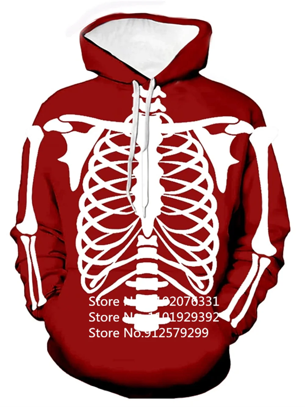 Funny Fashion 3D Hoodies Male Skeleton Internal Organs Print Hooded Sweatshirt Casual Pullovers Streetwear Gothic Skull Hoodie