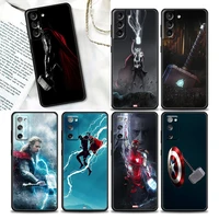 marvel phone case for samsung s22 s7 s8 s9 s10e s21 s20 fe plus ultra 5g soft silicone case cover anime thor marvel cool