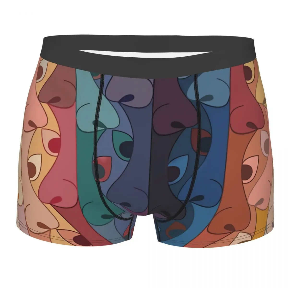 

Noses And Eyes Man's Boxer Briefs Underwear Graphic Art Highly Breathable High Quality Sexy Shorts Gift Idea