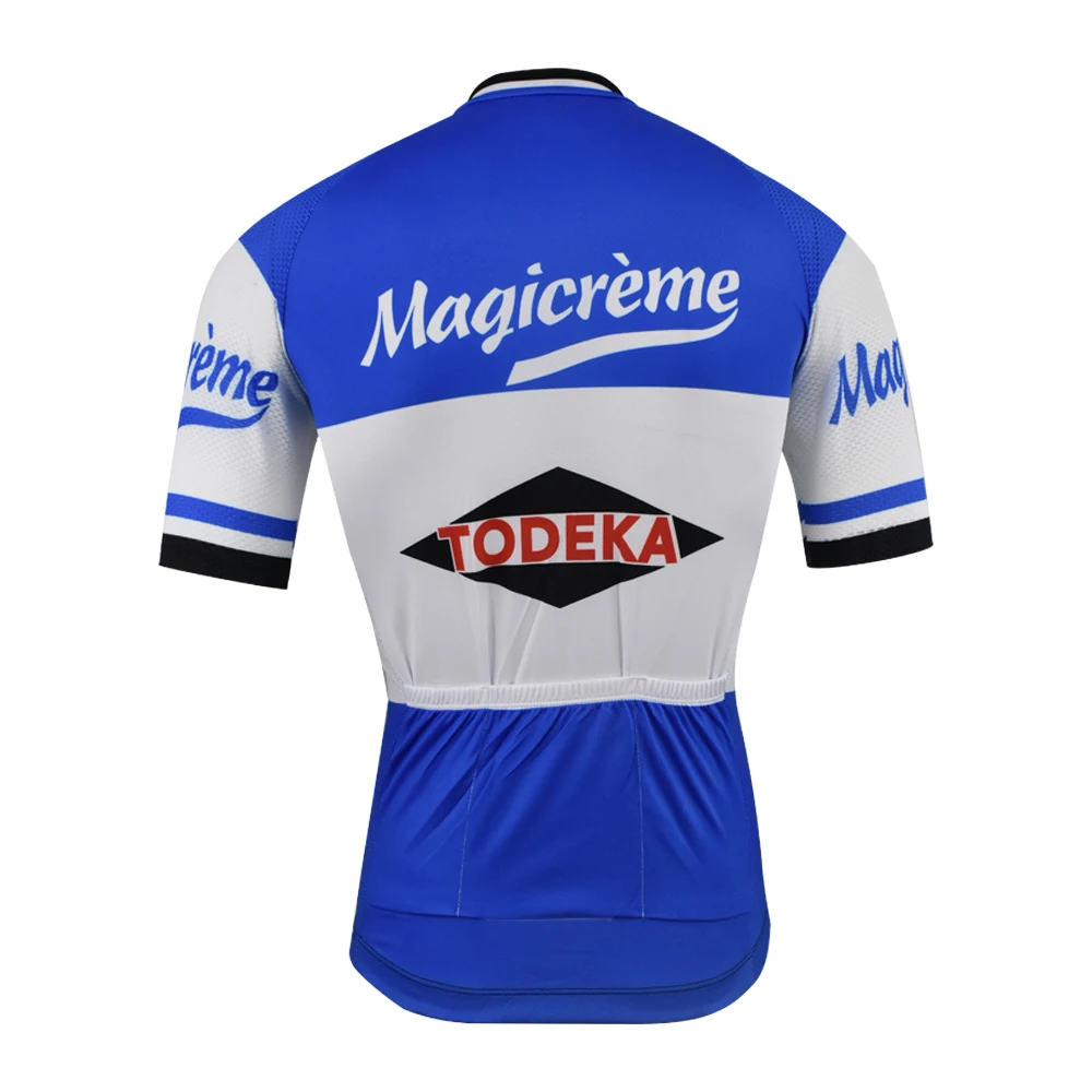 Magicreme-Cycling Jersey для мужчин одежда с короткими рукавами велосипедная французская