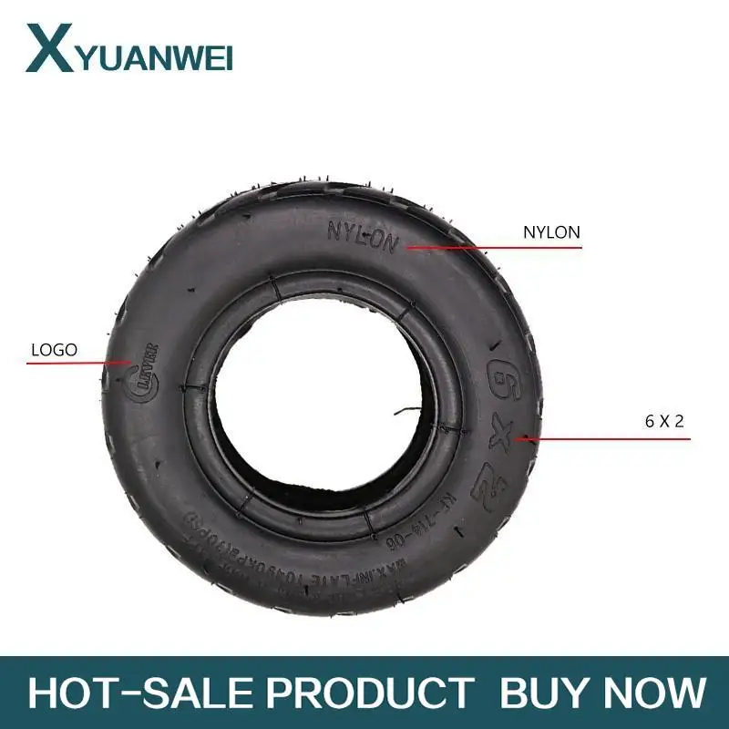6-дюймовый комплект шин и внутренних трубок 6X2 подходит для электрического