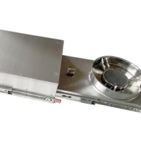 stainless steel single burner gas stove and sink combo with tempered glass lid for rv caravan yacht