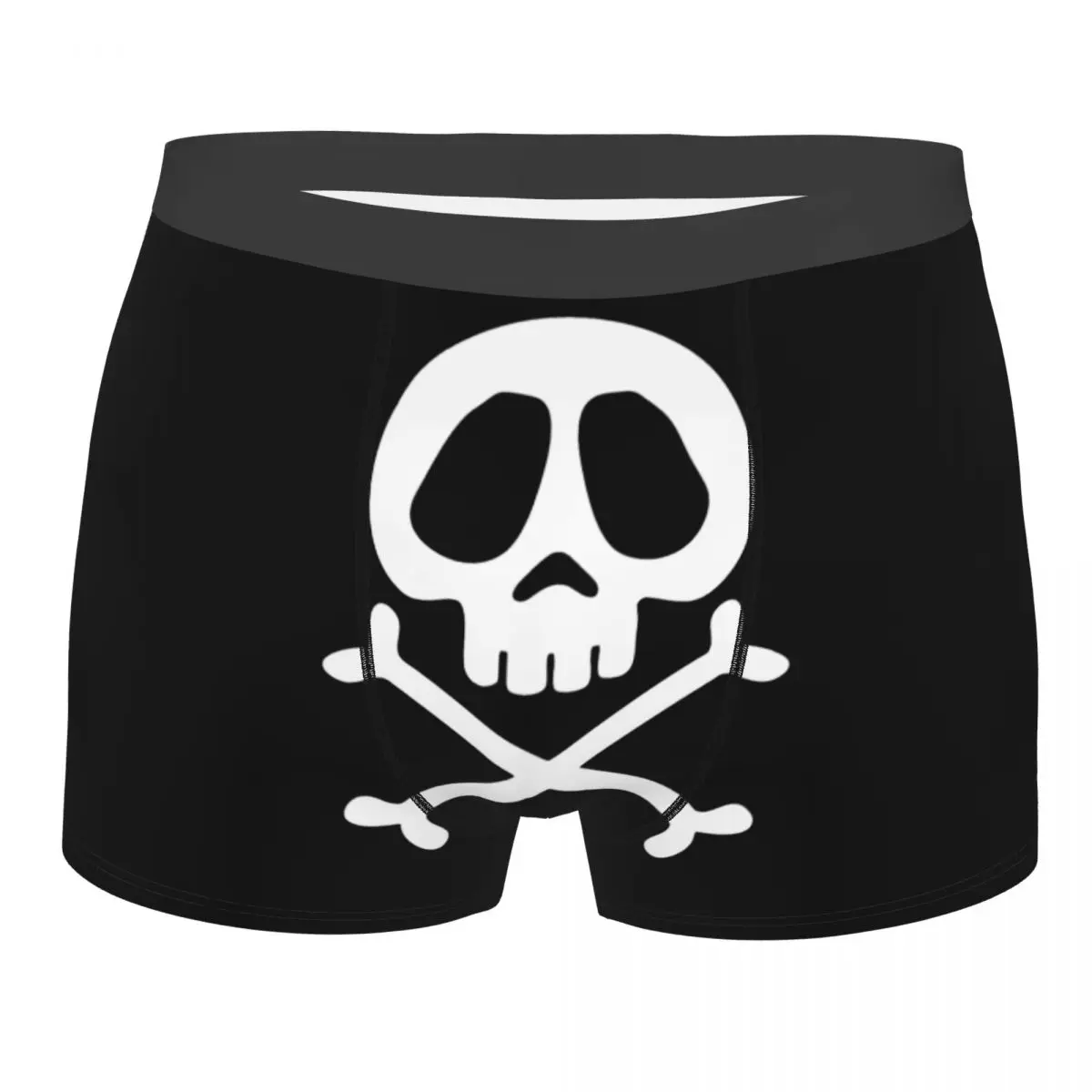 

Мужские трусы-боксеры Space Pirate Captain Harlock, дышащие креативные Трусы со скелетом, черепом, шорты с принтом, подарок