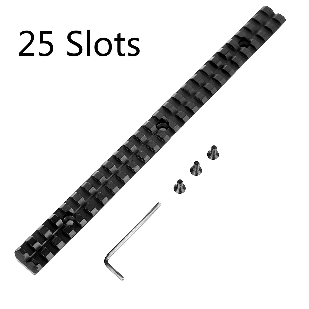 

25 Slots 20mm Picatinny Rail Mount Aluminum for Hunting Scope and Flashlight Mount