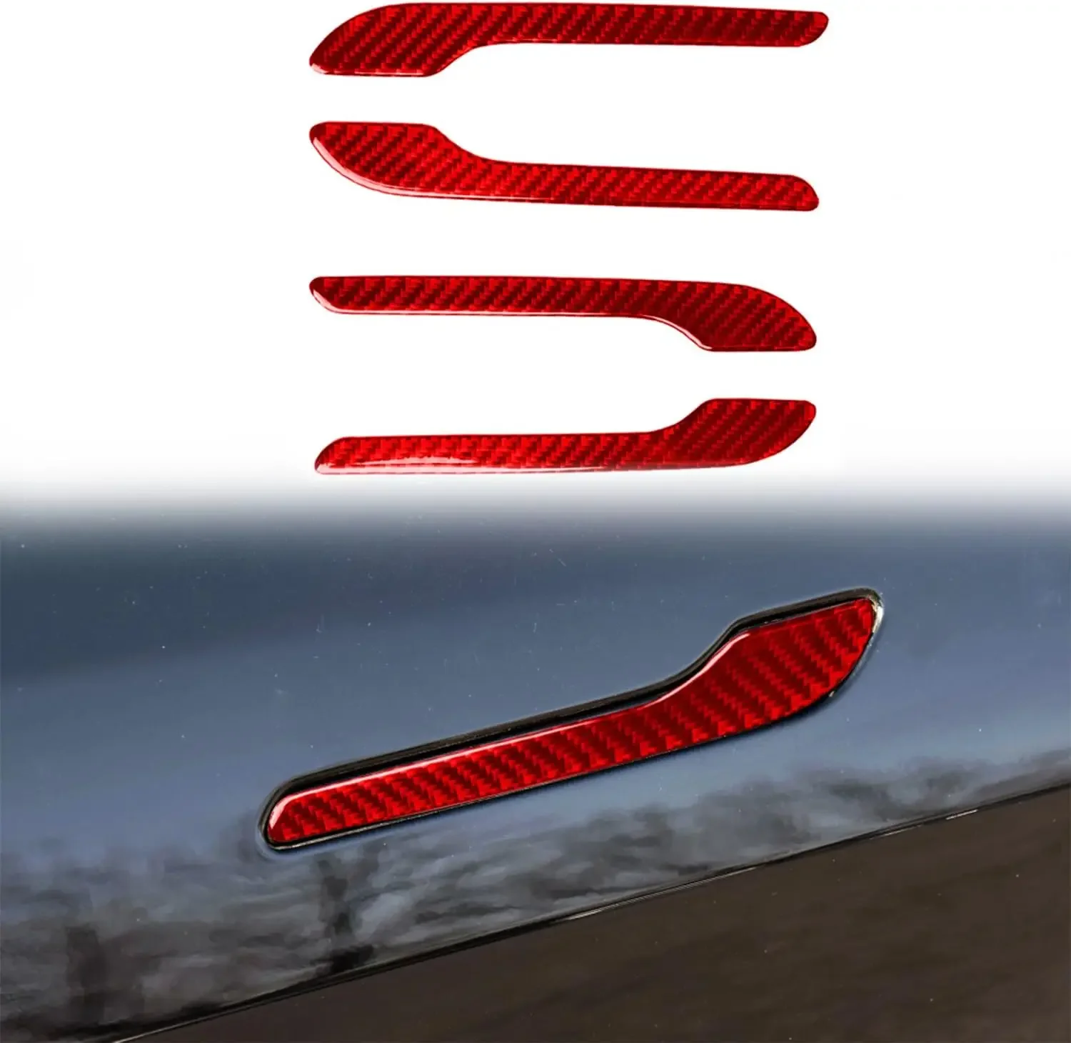 Подходит для Tesla Model 3 и Y 2017-2023 декоративная крышка дверной ручки защита порогов