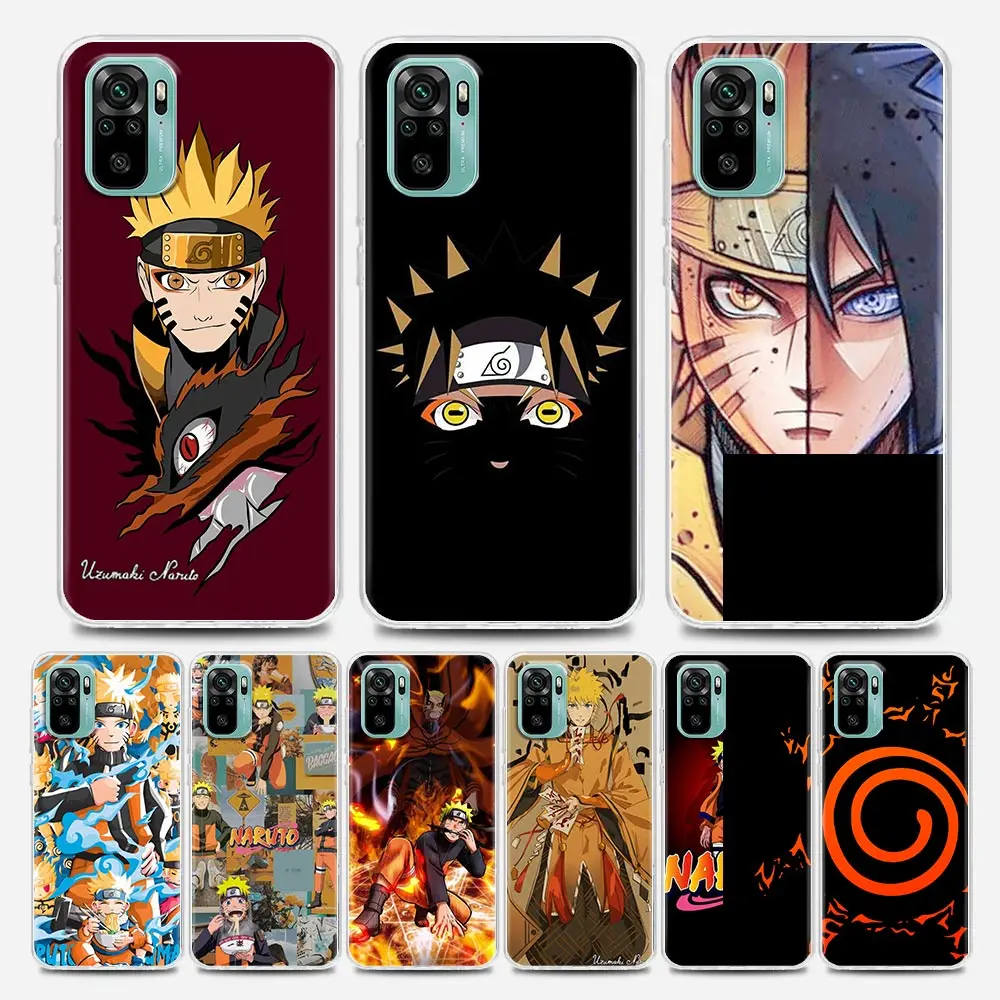 

Anime Uzumaki Naruto Clear Phone Case for Redmi Note 7 8 9 10 5G 8T Pro 8 8A 7A 9A 9C K20 K30 K40 Y3 10X 4G Silicone