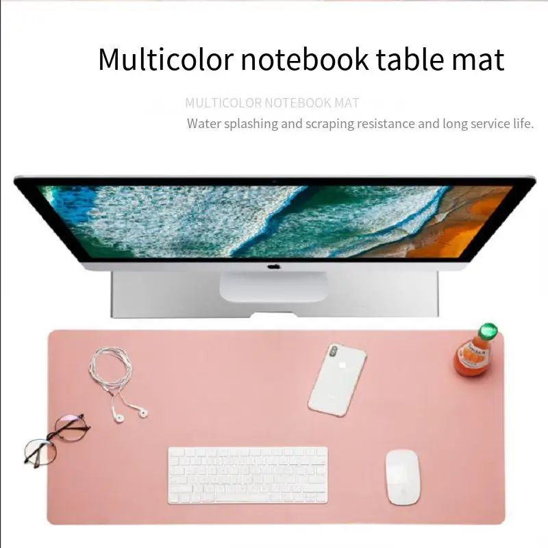 PU Leather Desk Protector Mat Large Size Office Waterproof Mouse Pad XXL Desktop Gaming MousePad Mouse Mat Computer Accessories