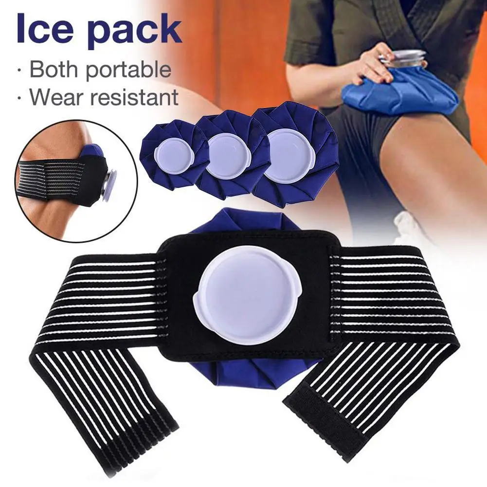 

Ice Cold Pack Reusable Ice Bags Hot Water Bag With Elastic Support Bandage For Sports Injuries Cold Hot Therapy Pain Relief