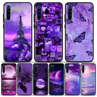 phone case for redmi 6 6a 7 7a 8 8a 9 9a 9c 9t 10 10c k40 k40s k50 pro plus silicone case cover beautiful landscape in purple