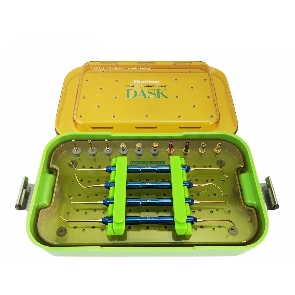 Dental Dentium Dask Kit Drill Stoppers Sinus Lifting Elevation Solution Tool Instrument Dask Dentium Advanced Sinus Kit Kit Dask