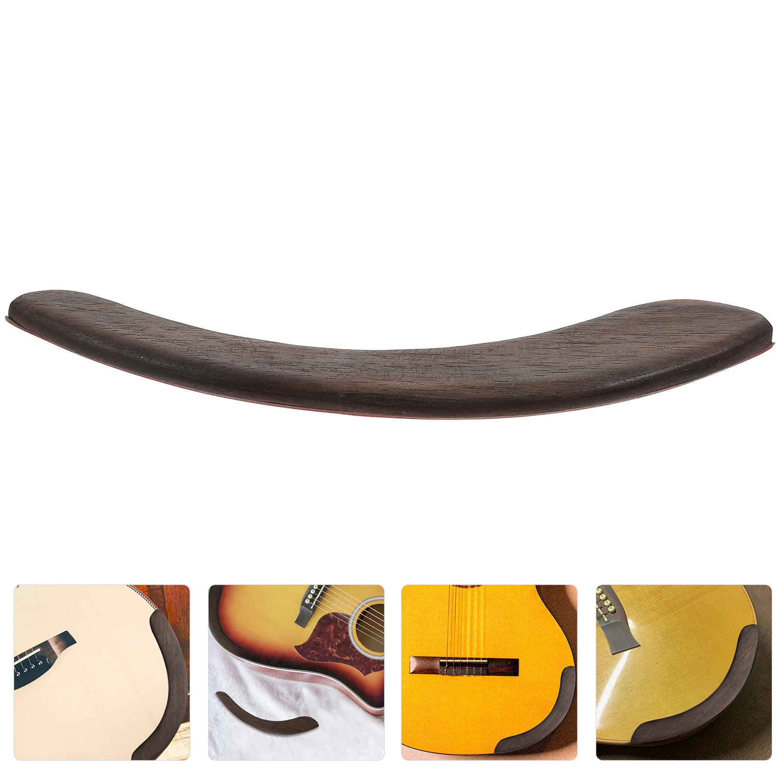 

Guitar Hand Rest Accessory Armrest Rubber Rosewood Resistant Wear Part Wooden Anti Skid Supple Wood Wearable Non Protection