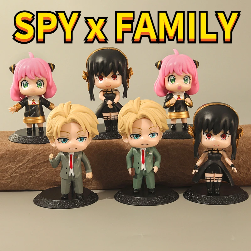 

Фигура шпионская х семейная, 6 шт., модель аниме, милая кукла, коллекция действий, из ПВХ материалов, новая модель, игрушки для детей, фигурки, ...