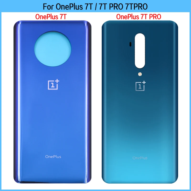 

10PCS New For OnePlus 7T PRO Battery Back Cover Rear Door For OnePlus 7TPro Battery 3D Glass Panel Housing Case Adhesive Replac