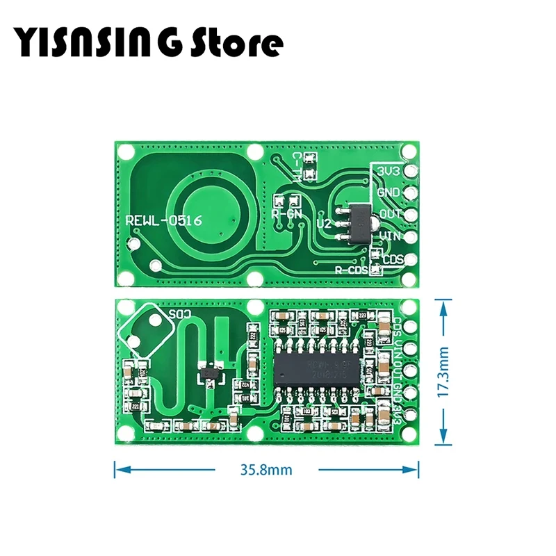 10 шт. плата переключателя микроволн радиолокатора RCWL 0516 микроволновый