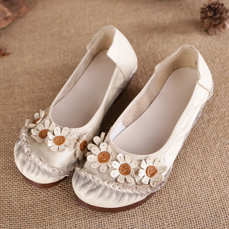 

BCEBYL 2023 летние новые модные женские туфли этнический стиль Лоферы Модные слипоны на плоской подошве повседневная женская обувь с мягкой под...