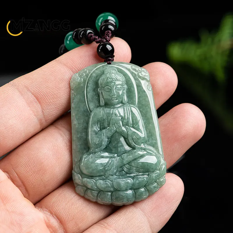 

Натуральный жадеит класса А, ручная резка, фасоль зеленого цвета, цилиндрическая фасоль, подвеска из жадеита, китайская искусственная подвеска