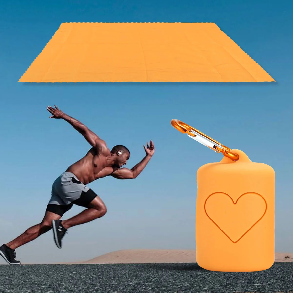 

Fast Drying Compact Lightweight Workout Sweat Towel Sports Towel Travel Gym Towel Absorbent Travel Case for Fitness, Yoga,